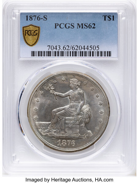 1876-S Trade$ Obverse I, Reverse I MS thumbnail 14