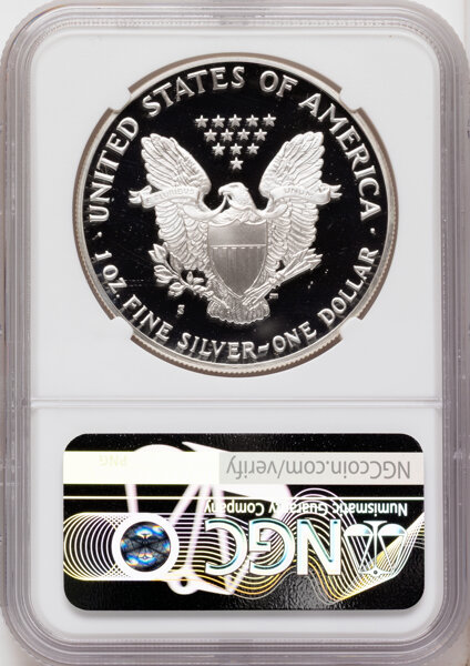 1989-S $1  Silver Eagle PR DCAM PR70 DCAM thumbnail 2