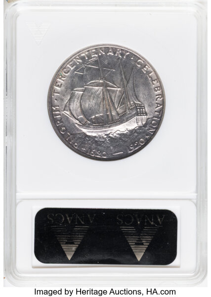 1920 50c Pilgrim VF35 CAC thumbnail 23