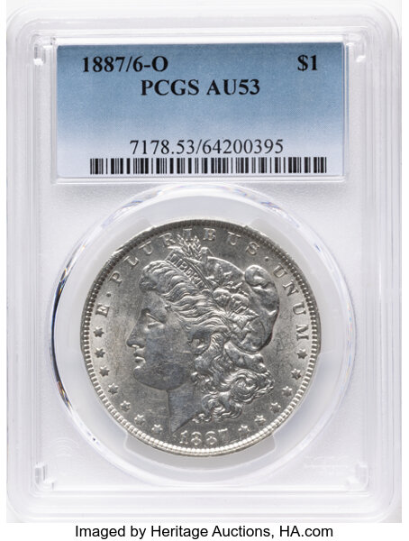 1887/6-O $1  Overdate, VAM-3 MS thumbnail 3