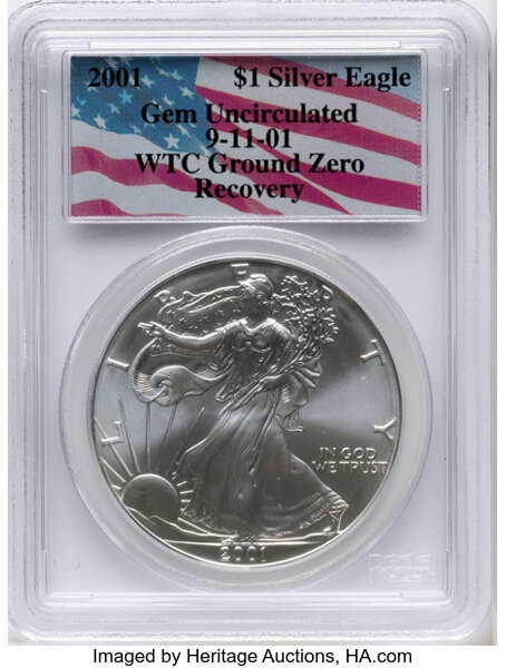 2001 $1  Silver Eagle MS thumbnail 11