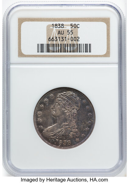 Image for 1838 50c Reeded Edge, GR-3 MS