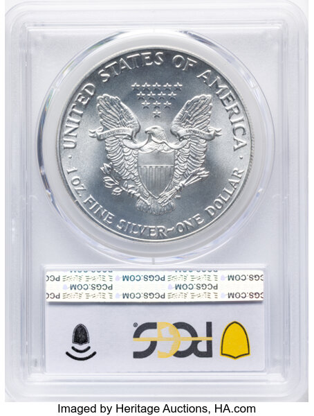 1986 $1  Silver Eagle MS70 thumbnail 2