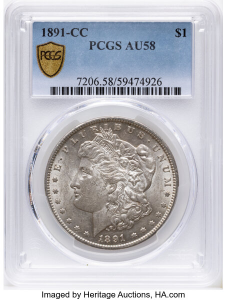 1891-CC $1  Spitting Eagle, VAM-3 VG10 thumbnail 25
