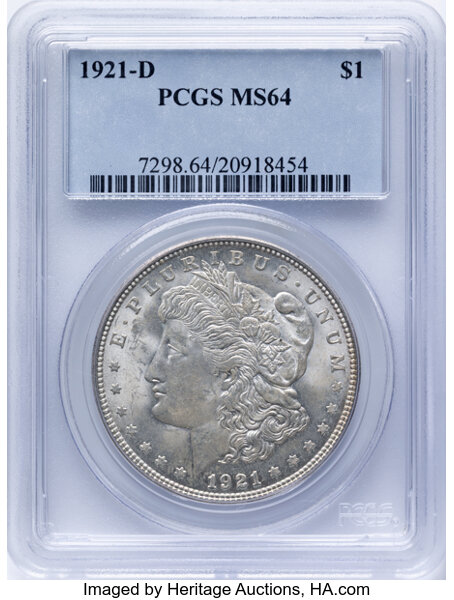 1921-D $1  Rim Cud, VAM-1H4 MS thumbnail 2