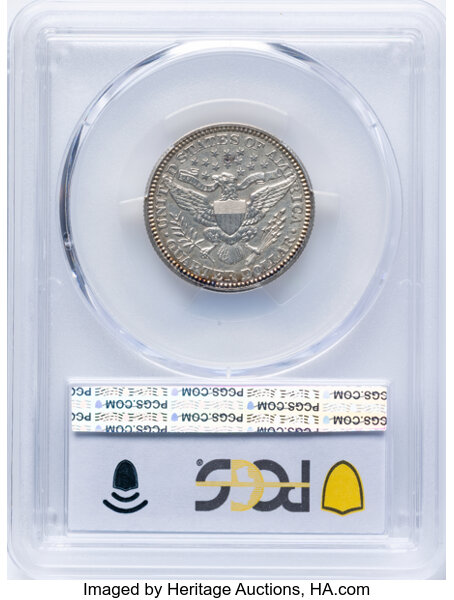 Barber Quarter 25c 1892-1915 [Type] PR62 thumbnail 2