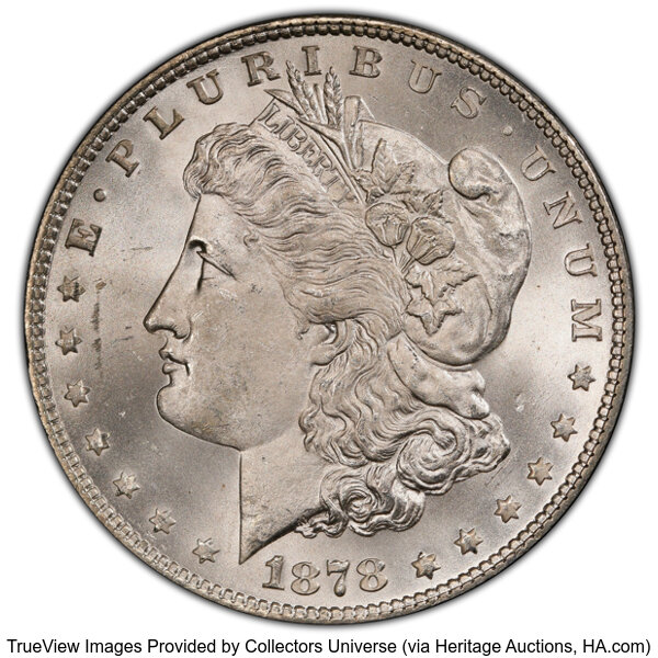 1878 7TF $1  Reverse of 1878, Weak L, Clashed E, VAM-84A MS thumbnail 2