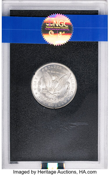 1884-CC $1  GSA Hoard, Hard package MS61 CAC thumbnail 6