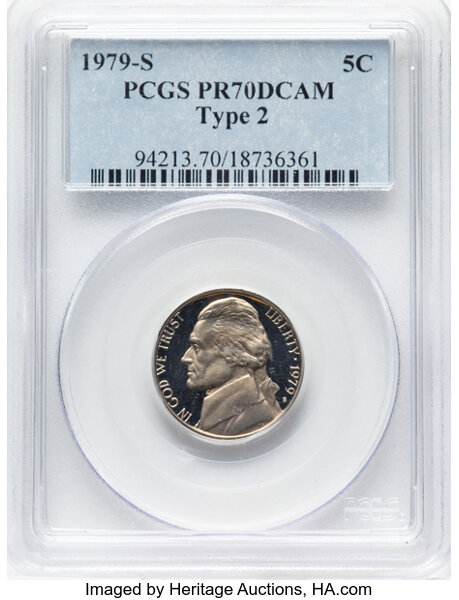 1979-S 5c Type 2, FS-501 PR DCAM thumbnail 2