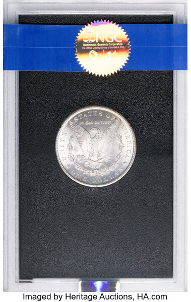 1884-CC $1  GSA Hoard, Hard package MS63 CAC thumbnail 4