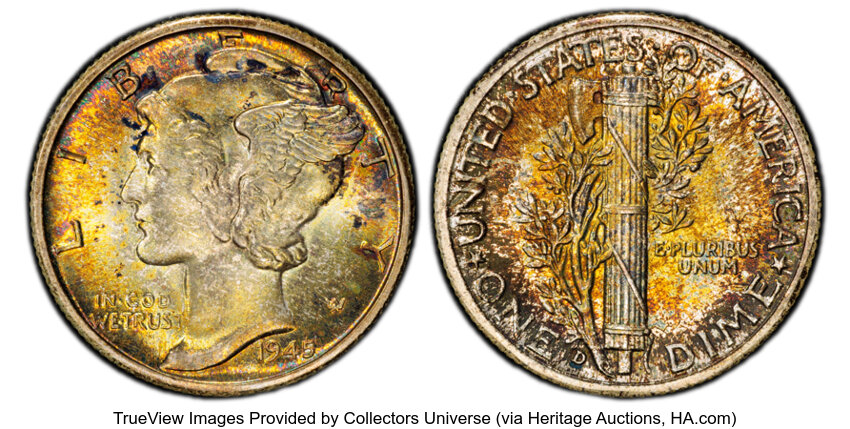 1945-D 10c MS FB thumbnail 2