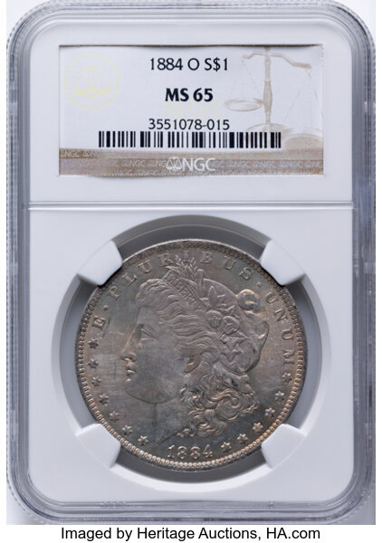 1884-O $1  Die Break Right Stars, VAM-19B VF30 thumbnail 21
