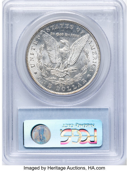 1891-CC $1  Spitting Eagle, VAM-3 MS63 CAC thumbnail 2