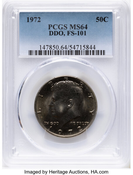 Image for 1972 50c Doubled Die Obverse, FS-101 MS