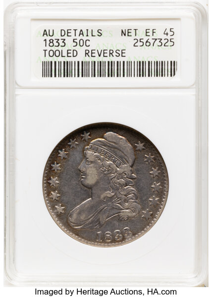 1833 50c O-110 MS thumbnail 2