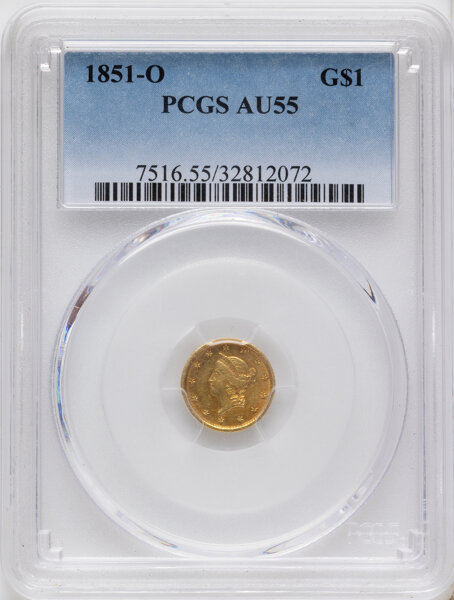 1851-O G$1 MS thumbnail 4