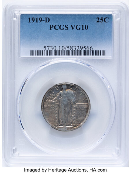 1919-D 25c MS thumbnail 4