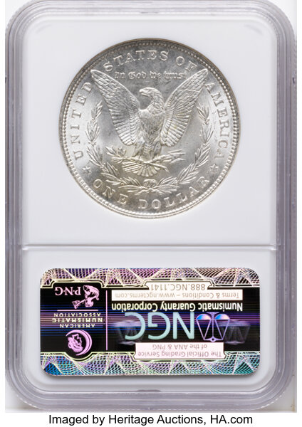 1896 $1 MS66 thumbnail 2