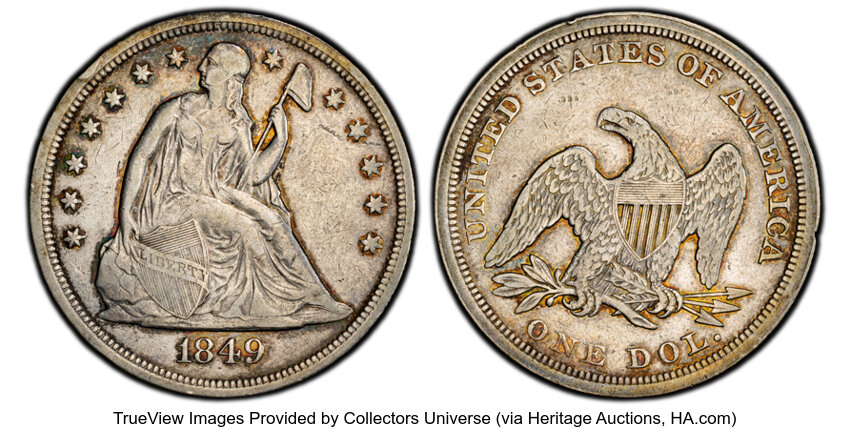 1849 $1 VG10 thumbnail 16