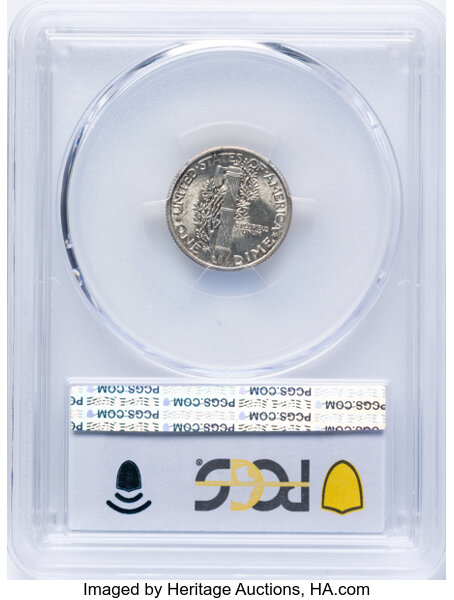 1916 10c Mercury MS FB MS64 FB thumbnail 6