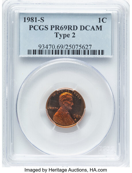1981-S 1c Type 2 PR RD DCAM thumbnail 2