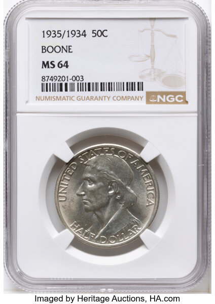 1935/34 50c Boone MS thumbnail 3