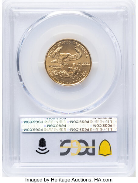 American Gold Eagle (AGE) G$10  1/4 Ounce, 1986- [Type] MS69 thumbnail 2