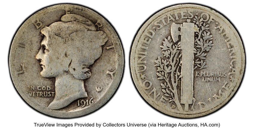 1916-D 10c MS thumbnail 7