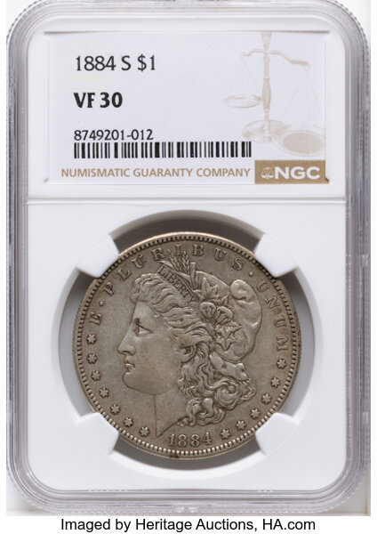 Image for 1884-S $1 VF30