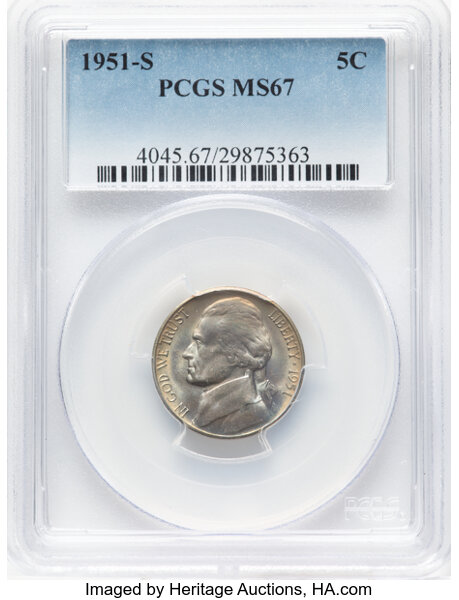 1951-S 5c MS thumbnail 3