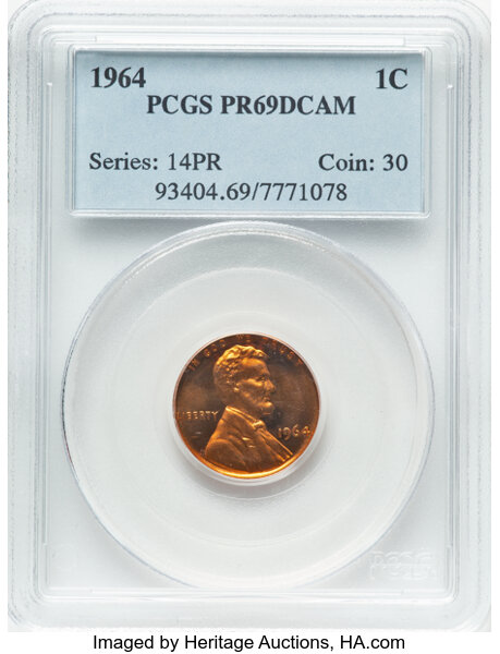 1964 1c PR RD DCAM thumbnail 3