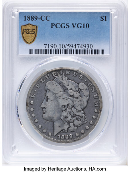 1889-CC $1 VG10 CAC thumbnail 2