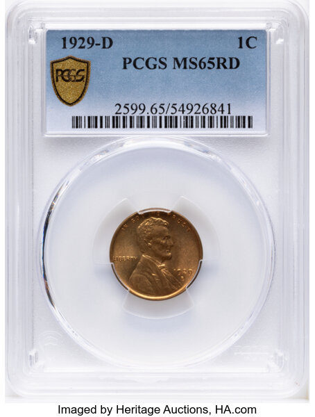 1929-D 1c MS RD MS65 RD thumbnail 2