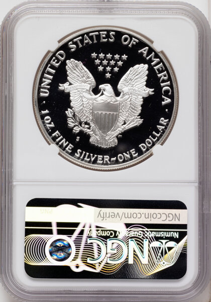1989-S $1  Silver Eagle PR DCAM PR70 DCAM thumbnail 4
