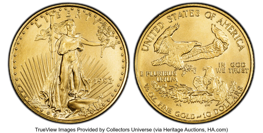Image for American Gold Eagle (AGE) G$10  1/4 Ounce, 1986- [Type] MS68