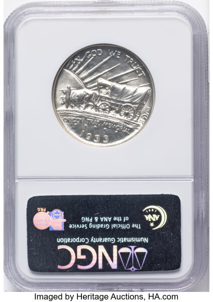 1933-D 50c Oregon Trail MS65 CAC thumbnail 2
