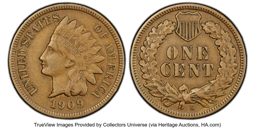 1909-S 1c Indian MS BN thumbnail 3