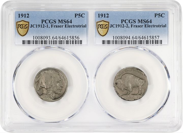 1912 DT5c Uniface Reverse, Fraser Electrotrial, JC1912-2 MS thumbnail 3