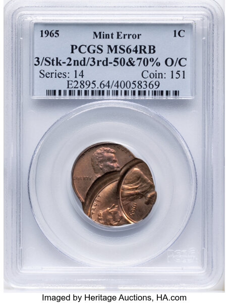1965 1c MS RB thumbnail 2