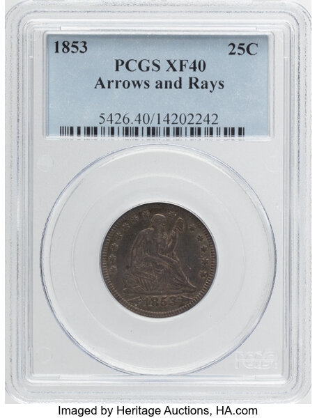 1853 25c Arrows & Rays MS thumbnail 2