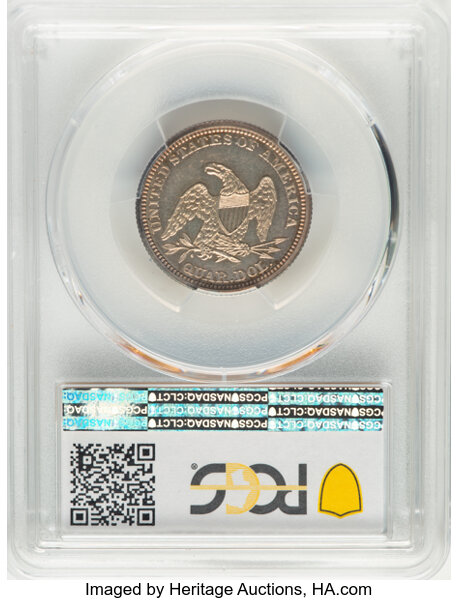 1864 25c PR66 CAC thumbnail 22