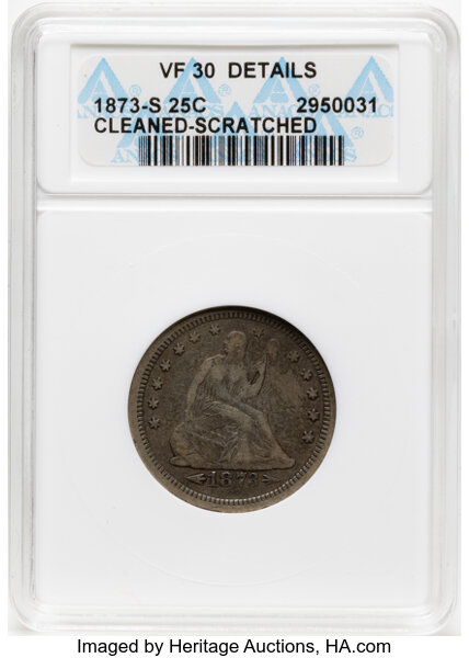1873-S 25c Arrows MS thumbnail 4