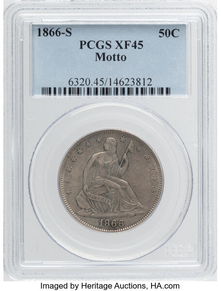 1866-S 50c Motto MS thumbnail 3