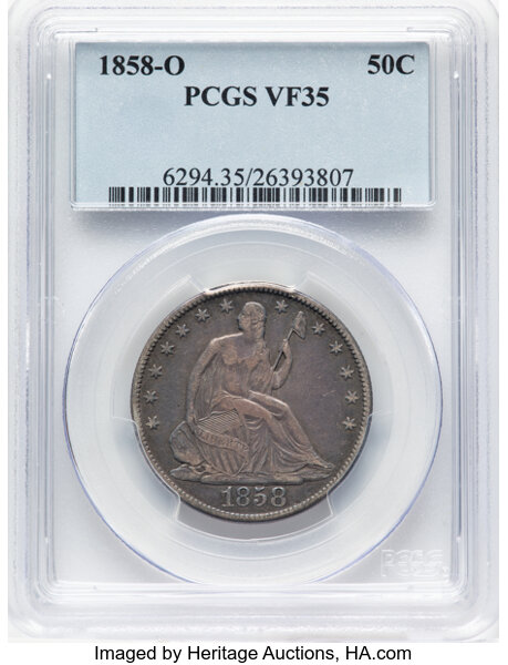 1858-O 50c MS thumbnail 4