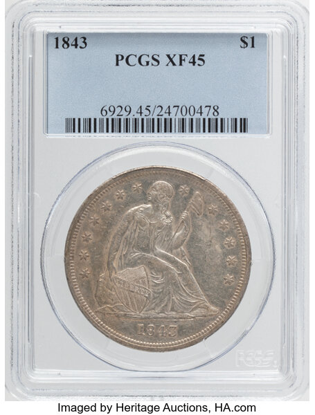 1843 $1  MS thumbnail 3