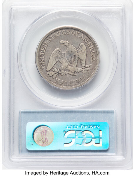 1842 50c Medium Date G6 thumbnail 4