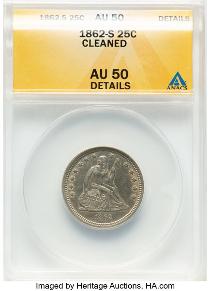 1862-S 25c MS thumbnail 2