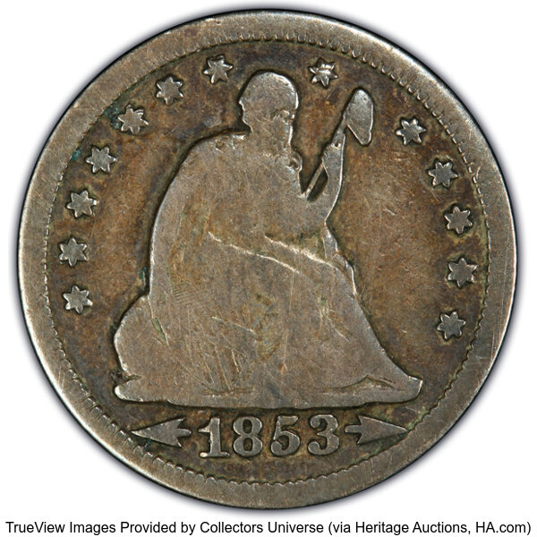 1853-O 25c Arrows & Rays MS thumbnail 6
