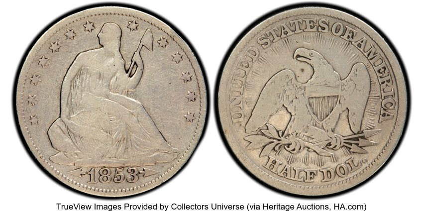 Image for 1853 50c Arrows & Rays, DDR, FS-803 MS