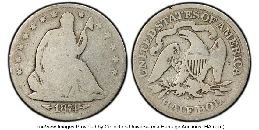 1874-CC 50c Arrows MS thumbnail 3